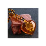 Veganyou Ruıdanzhı Bohem Etnik Tarzı Amber Aşk Kolye, Reçine Amber Ve Yapay Taşlardan