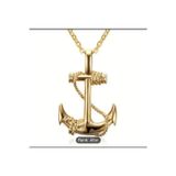 Veganyou Yıwushı 1 Adet Vintage Boy'S Navy Anchor Hip Hop Titanyum Çelik Çapa Kolye
