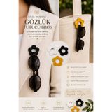 Vegart Gözlük tutucu rozet, broş - çiçek rozet -gözlük askısı