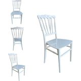 Vegas Plastik Sandalye Vegas Mutfak Balkon Teras Düğün Sandalyesi - Beyaz - 4 lü set