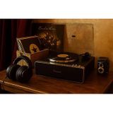 Vegas Plus Edition - LED Işıklı Retro Pikap, Bluetooth Bağlantılı, Dahili Güçlü Hoparlör Sistemi, Ahşap Gövde Lüks Plak Çalar (SILVER)