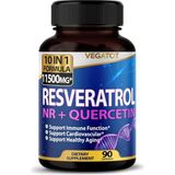 Vegatot 10 In 1 High Strength Resveratrol Nad 11 500mg With Quercetin Healthy Aging Immune Brain Boost Joint Support 90 Capsul