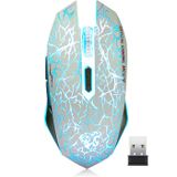 VEGCOO C10 Kablosuz Oyun Faresi, Şarj Edilebilir Oyun Faresi, 2.4G USB Alıcılı Sessiz Optik Fareler, 3 Ayarlanabilir DPI, 7 Hassas Düğme, Dizüstü Bilgisayar/Mac Oyuncu için 7 Renkli LED Işık (Beyaz)