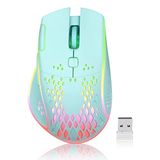 VEGCOO Oyun faresi, programlanabilir kablolu oyun faresi, çift tıklama tuşlu, RGB LED ışıklar, ergonomik fare, 6 kademeli ayarlanabilir DPI bilgisayar oyun faresi, optik fare, dizüstü bilgisayar için