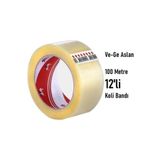 Vege Vege Koli Bandı 45x100 Şeffaf (ASLAN) 12 Adet