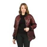 Veger Kadın Kolej Yaka Fermuarlı Mont 3399 Bordo, Bordo, 40