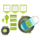 Vegetable Cutter Hazneli 9In1 Çok Fonksiyonlu Sebze Dilimleyici - Kesici - Doğrayıcı Seti Dp-901 Bx40