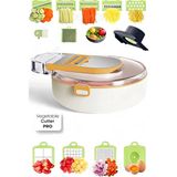 Vegetable Cutter Pro Rende Sebze Doğrayıcı Dilimleyici Hazneli Soğan Küp Kesici Dicer Rende Seti - Çok Fonksiyonlu - Renkli