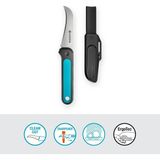 Veggiecut Hasat Bıçağı: Paslanmaz Çelik Bıçak, Sebze Hasat Etmek, Temizlemek ve Soymak Için, Kaymaz Sap, Bulaşık Makinesinde Yıkanabilir, Kemer Kılıfında Zımpara Makinesi Dahil (12211-20) - 02-Siyah