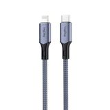 Veggieg 1.2 mt 27W 3A USB Type-C to Lightning iPhone iPad MFI Uyumlu Hızlı Şarj ve Data Senkronizasyon Kablosu