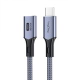 Veggieg 1 mt E-Mark 240W 40 GBPS Thunderbolt 4 8K 60 Hz Type-C USB 4.0 Uzatma Kablosu