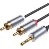 Veggieg 10 mt 3.5 mm AUX to 2 RCA Hi-Fi Ses Kablosu