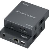 Veggieg 1080P Full Hd 60Hz HDMI Kvm Extender 60 Metre CAT5E/6 HDMI Menzil Genişletici Uzatıcı - Gri