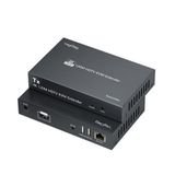 Veggieg 120 mt 4K 30 Hz HDMI KVM Extender Cat5E ve Cat6 HDMI Menzil Genişletici Uzatıcı