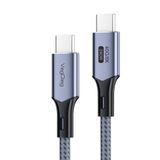 Veggieg 2 mt USB 4.0 240W PD 40 GBPS 8K 60 Hz E-Mark Çipli Thunderbolt 4 Uyumlu Type-C to Type-C Görüntü Hızlı Şarj ve Data Aktarım Kablosu