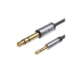 Veggieg 3.5 mm to 6.35 mm Stereo TRS Enstrüman Amfi AUX Ses Kablosu