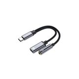 Veggieg 3.5 mm Type-C to Kulaklık ve Type-C Şarj Dönüştürücü Adaptör