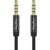 Veggieg 3.5mm Jack TRRS Hi-Fi Aux Mikrofon ve Ses Kablosu 1 Metre Dayanıklı Malzeme ile Yüksek Kalite