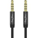 Veggieg 3.5mm Jack Trrs Hi-Fi Örgülü Aux Mikrofon ve Ses Kablosu 3 Metre - Çok Renkli