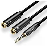 Veggieg 3.5Mm Kulaklık Mikrofon Birleştirici Y Kablo