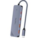 Veggieg 4 Portlu 10GBPS Type-C To 2*usb-A 2*type-C USB 3.2 Gen2 USB Çoklayıcı Dönüştürücü Hub - Gri