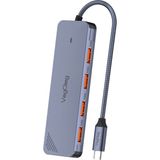 Veggieg 4 Portlu 10GBPS Type-C To 4*usb-A 3.2 Gen2 USB Çoklayıcı Dönüştürücü Hub - Gri
