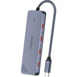 Veggieg 4 Portlu 10GBPS Type-C To 4*usb-C 3.2 Gen2 Type-C Çoklayıcı Dönüştürücü Hub - Gri