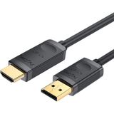 Veggieg 4K 30Hz Displayport To HDMI Dönüştürücü Kablo 5 Metre - Siyah