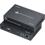 Veggieg 4K 30Hz HDMI Kvm Extender 120 Metre CAT5E/6 HDMI Menzil Genişletici Uzatıcı - Gri
