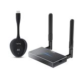 VegGieg 4K 30Hz Kablosuz HDMI VGA Görüntü ve Ses Aktarıcı Wireless Ekran Yansıtma Adaptörü Verici Alıcı Set