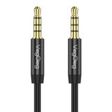 Veggieg 5 mt 3.5 mm TRRS 4 Kutuplu Mikrofon Destekli Erkek to Erkek Jack Hi-Fi Stereo Aux Ses Kablosu