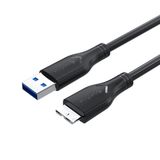 Veggieg 50 cm Micro B HDD Şarj ve Data 3.0 USB Kablo