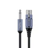 VegGieg 6.35mm to XLR Dişi Mikrofon Kablosu Hi-Fi Ses Kalitesi OFC Bakır Enstrüman Ses Kablosu 3 Metre