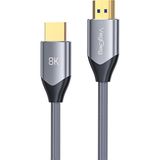 Veggieg 8k 60Hz 4K 120Hz 48 Gbps Hdr Arc Hdcp Örgülü HDMI 2.1 Kablo 1 Metre - Çok Renkli