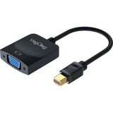 Veggieg Mini Displayport (Dp) To VGA Full Hd 1080P 60Hz Çevirici Dönüştürücü Adaptör - Siyah