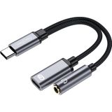 VegGieg Type-C 3.5mm Kulaklık Type-C Şarj Dönüştürücü Adaptör - Standart