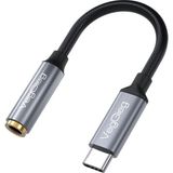 VegGieg Type-C to 3.5 mm Kulaklık Dönüştürücü Adaptör Dayanıklı Naylon Örgü Yapı ile