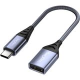 Veggieg Type-C To USB 2.0 Otg Çevirici Dönüştürücü Adaptör - Gri