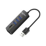 Veggieg Usb 3.0 SD Micro SD Kart Okuyucu ve 3 Port Usb Çoklayıcı Hub