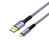 VegGieg USB 3.0 to USB-C Örgülü Type-C 5Gbps Veri ve Şarj Kablosu 5 Metre