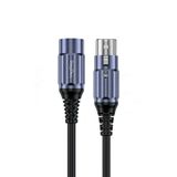 VegGieg XLR Erkek Dişi Profesyonel Mikrofon Kablosu Hi-Fi Ses Kalitesi OFC Bakır Enstrüman Ses Kablosu 1.5 Metre