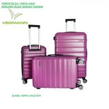 Vegmann Scadel Violet 3'lü Tartılı Valiz Seti