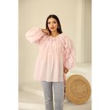 Vegove Papatyalı Flower Tunik Pembe