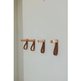 Vegüba 4'lü Deri Duvar Kancası, Portmanto, Elbise Askısı, Minimalist Duvar Kancası, Modern Askılık