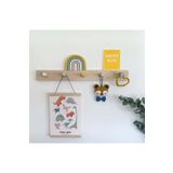 Vegüba Ahşap Dekoratif Montessori Askılık Giyim Askılık Çocuk Odası Babyroom Askılık