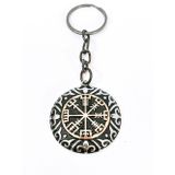 Vegvisir Viking Pusulası Temalı Metal Anahtarlık - İskandinav Mitolojisi Özel Tasarım