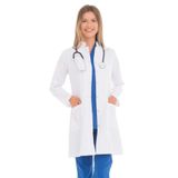 VEHBİ Kadın Beyaz Doktor Öğretmen Önlüğü Hakim Yaka 85 cm Önlük