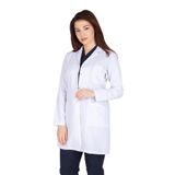 Vehbi Kadın Doktor Öğretmen Önlüğü Laboratuvar Eczacı Hemşire Dizüstü Önlük Klasik Yaka - 3XL - Beyaz