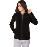 Vehbi Kadın Doktor ve Hemşireler için Siyah Polar Ceket S Beden – Soğuk Geçirmez, Tüylenme Yapmaz, 1. Sınıf Medikal Kumaş - XL