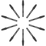 Veikk VK640, VK1060, VK1060PRO, VK1200 Grafik Tablet Kalemi Için 10 Adet UÇ-NIPP05 - Siyah